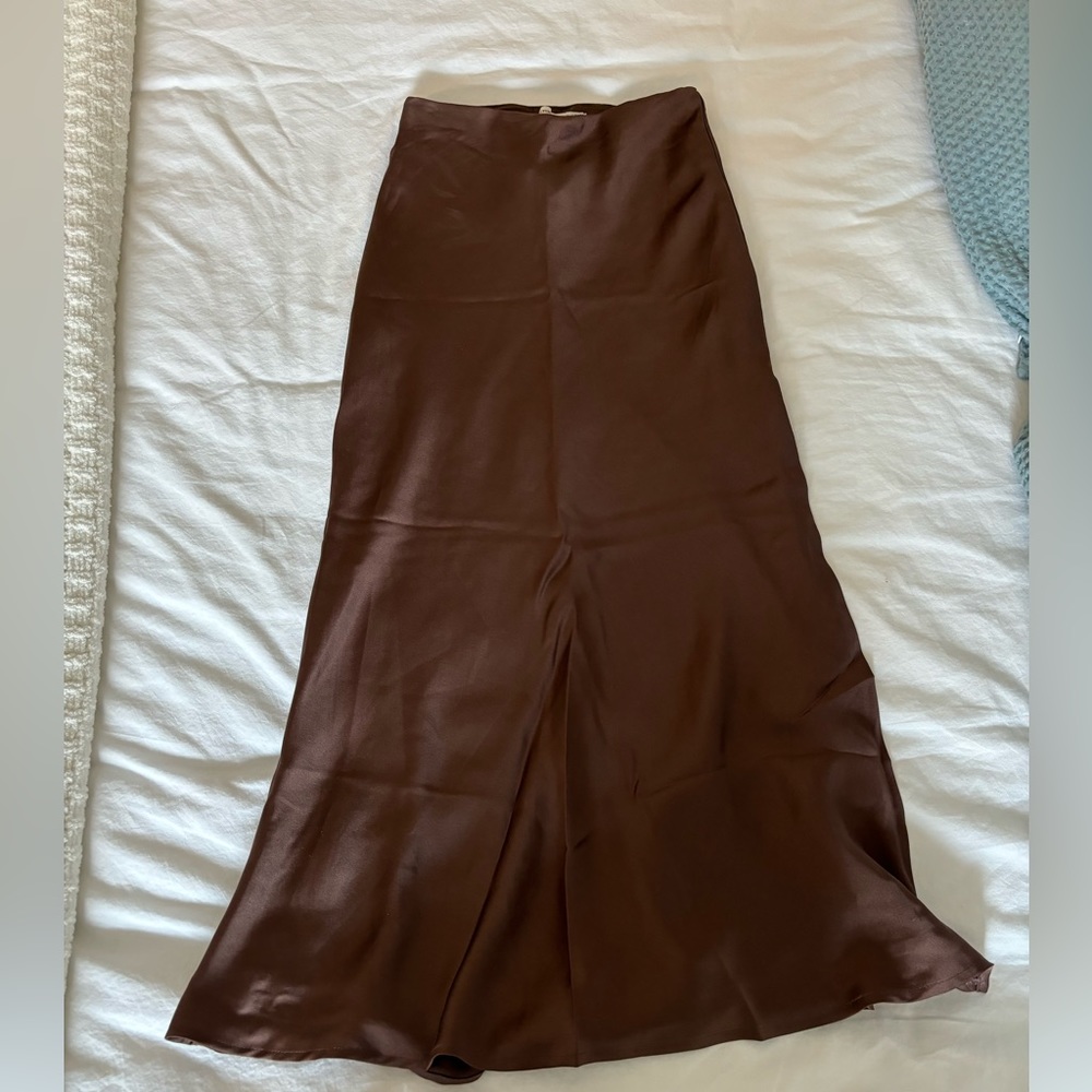 Brown Abercrombie maxi skirt